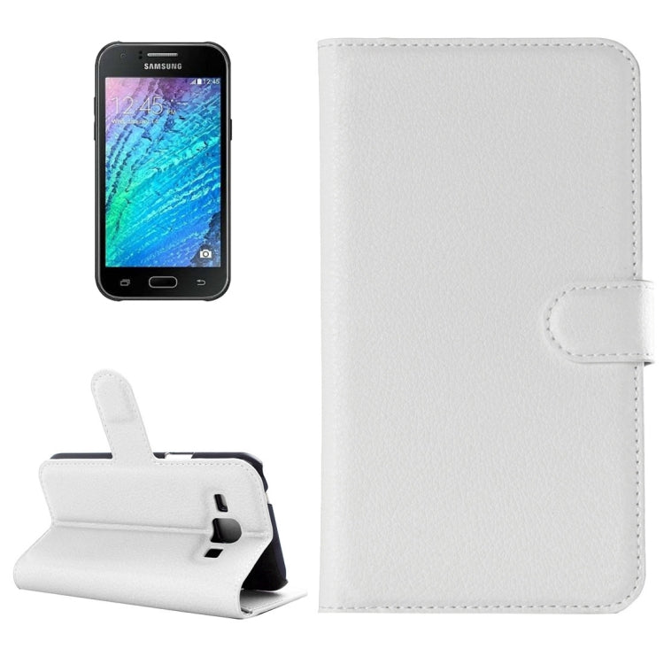 For Galaxy J2 Litchi Texture Horizontal Flip Leather Case with Holder & Card Slots & Wallet
