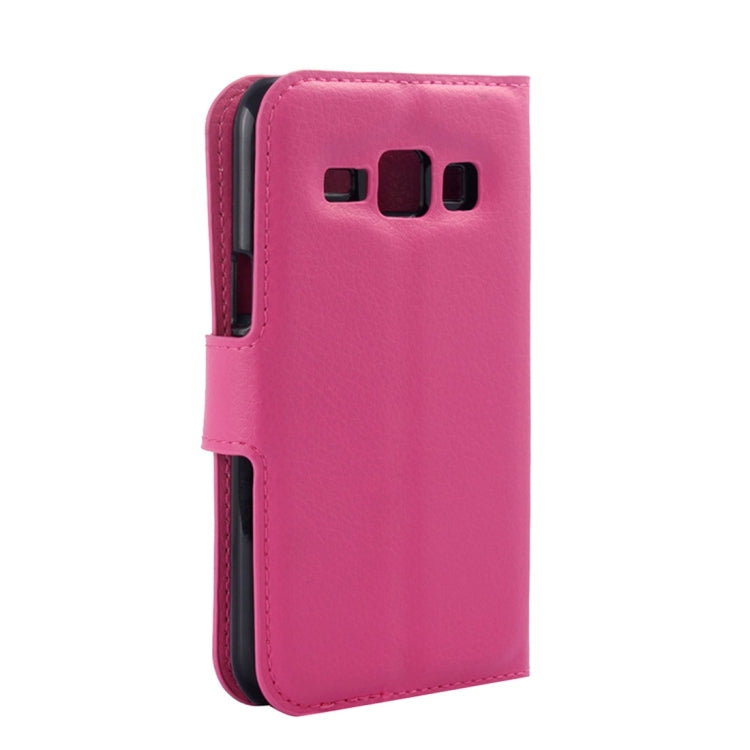 For Galaxy J5 Litchi Texture Horizontal Flip Leather Case with Holder & Card Slots & Wallet