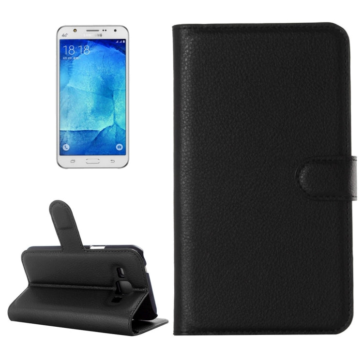Litchi Texture Horizontal Flip Leather Case for Galaxy J7 / J7 neo, with Holder & Card Slots & Wallet