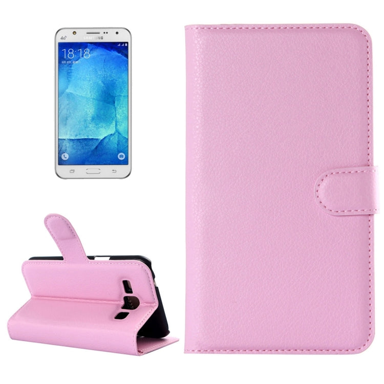 Litchi Texture Horizontal Flip Leather Case for Galaxy J7 / J7 neo, with Holder & Card Slots & Wallet