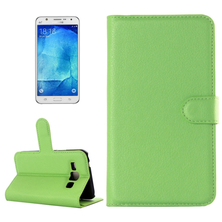 Litchi Texture Horizontal Flip Leather Case for Galaxy J7 / J7 neo, with Holder & Card Slots & Wallet