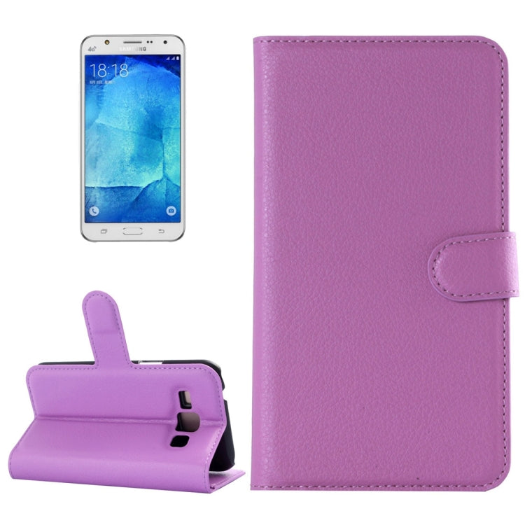Litchi Texture Horizontal Flip Leather Case for Galaxy J7 / J7 neo, with Holder & Card Slots & Wallet