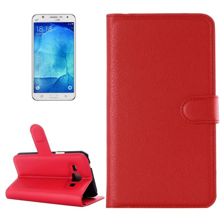Litchi Texture Horizontal Flip Leather Case for Galaxy J7 / J7 neo, with Holder & Card Slots & Wallet