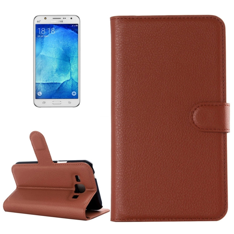 Litchi Texture Horizontal Flip Leather Case for Galaxy J7 / J7 neo, with Holder & Card Slots & Wallet