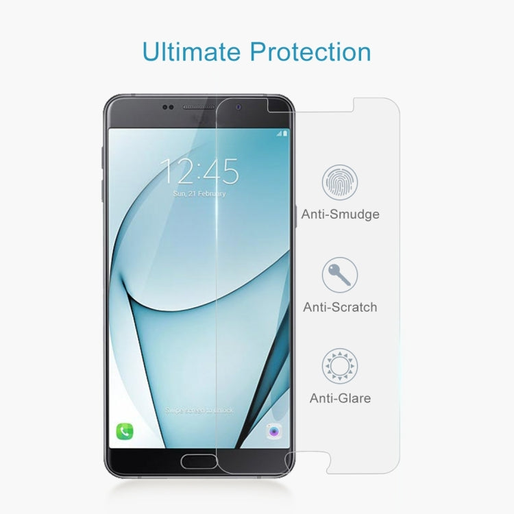 2 PCS 0.26mm 9H 2.5D Tempered Glass Film for Galaxy A9 Pro (2016)