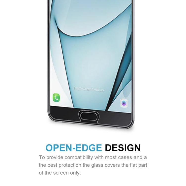 2 PCS 0.26mm 9H 2.5D Tempered Glass Film for Galaxy A9 Pro (2016)
