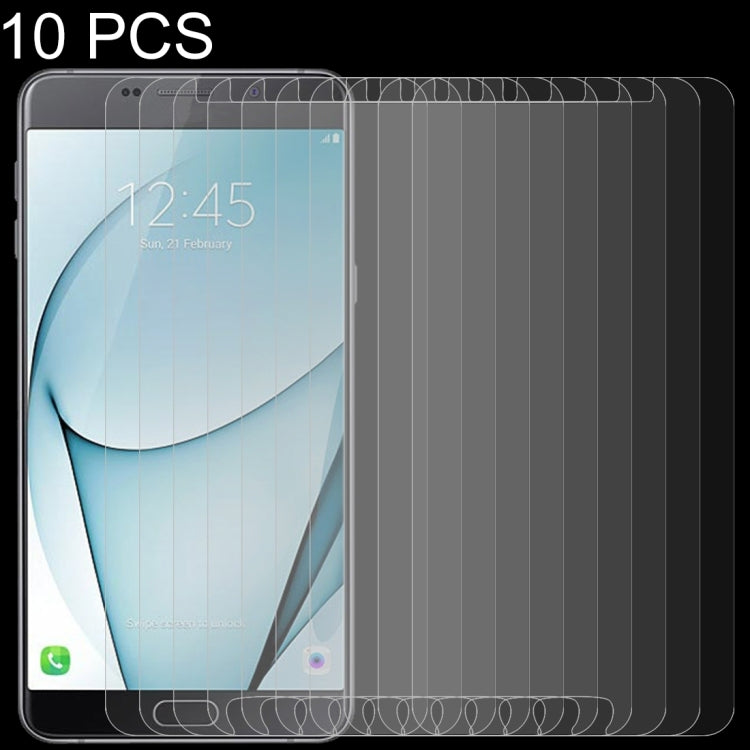 10 PCS 0.26mm 9H 2.5D Tempered Glass Film for Galaxy A9 Pro (2016)