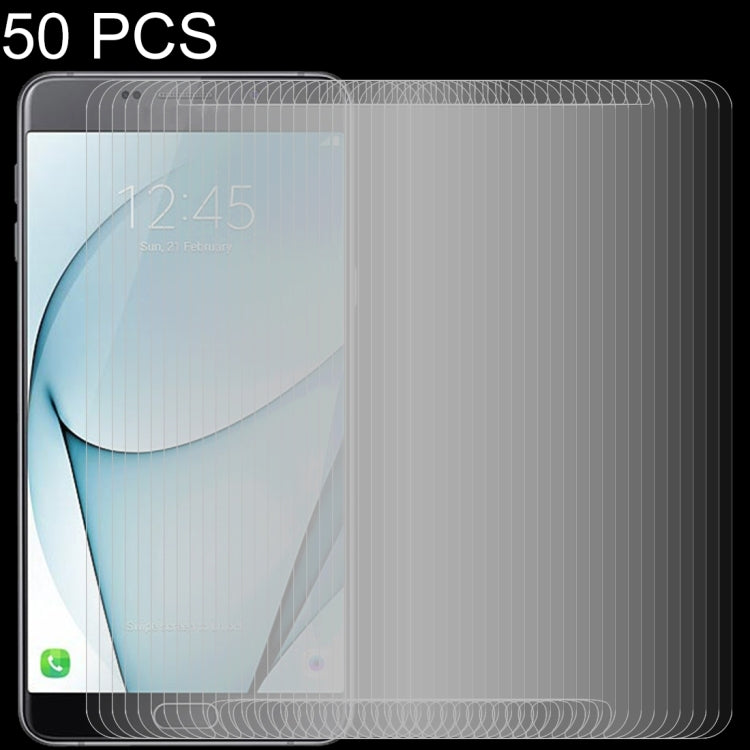 50 PCS 0.26mm 9H 2.5D Tempered Glass Film for Galaxy A9 Pro (2016)