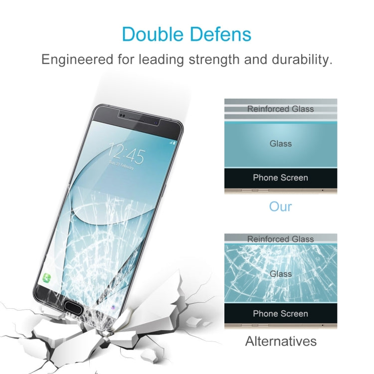 100 PCS 0.26mm 9H 2.5D Tempered Glass Film for Galaxy A9 Pro (2016)