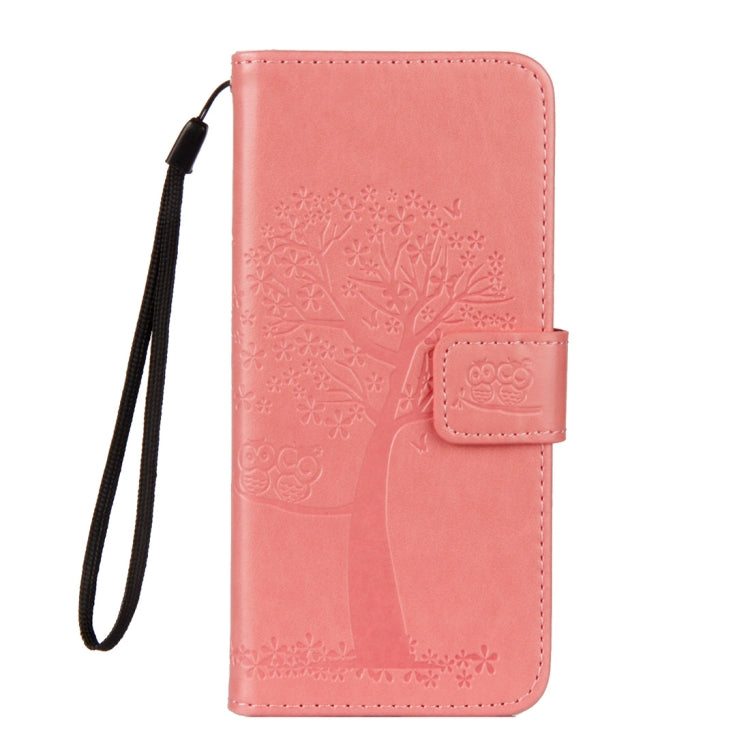 Owl Tree Pattern Horizontal Flip Leather Case for Galaxy A6 (2018), with Holder & Card Slots & Wallet & Lanyard