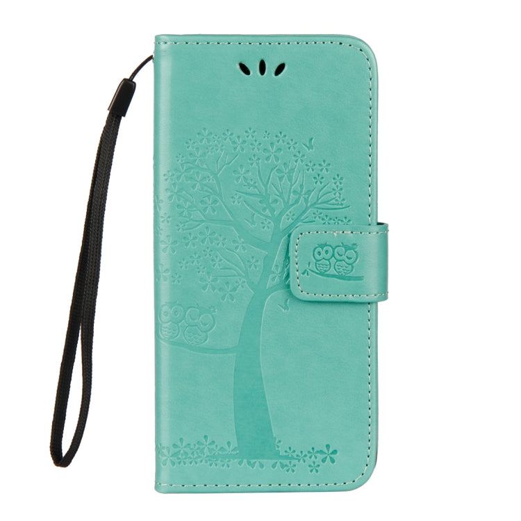 Owl Tree Pattern Horizontal Flip Leather Case for Galaxy A6 (2018), with Holder & Card Slots & Wallet & Lanyard