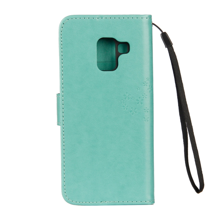Owl Tree Pattern Horizontal Flip Leather Case for Galaxy A6 (2018), with Holder & Card Slots & Wallet & Lanyard