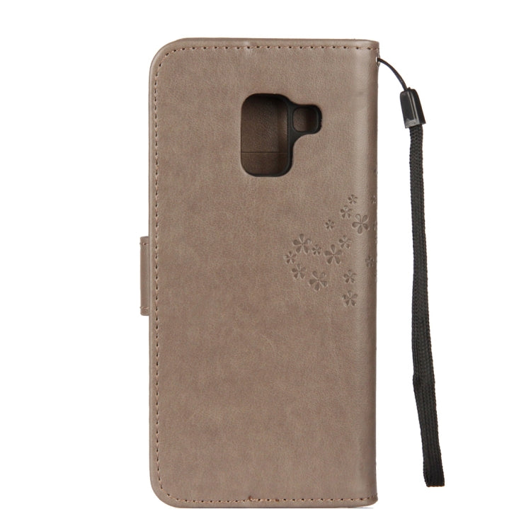 Owl Tree Pattern Horizontal Flip Leather Case for Galaxy A6 (2018), with Holder & Card Slots & Wallet & Lanyard
