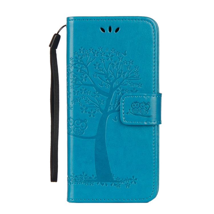 Owl Tree Pattern Horizontal Flip Leather Case for Galaxy A6 (2018), with Holder & Card Slots & Wallet & Lanyard
