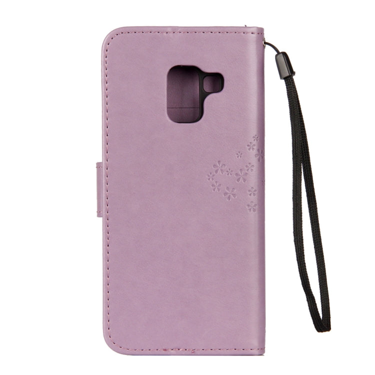 Owl Tree Pattern Horizontal Flip Leather Case for Galaxy A6 (2018), with Holder & Card Slots & Wallet & Lanyard