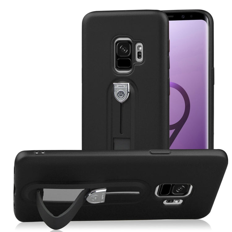 For Galaxy S9 Ultra-thin Frosted Soft TPU Protective Back Case with Holder
