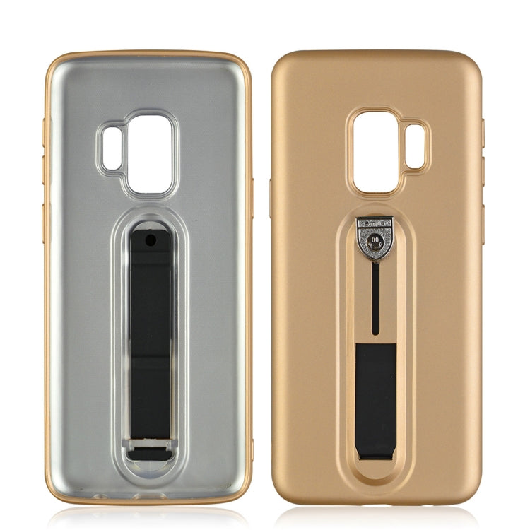 For Galaxy S9 Ultra-thin Frosted Soft TPU Protective Back Case with Holder