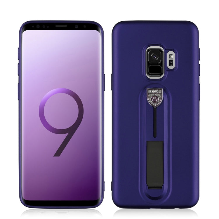 For Galaxy S9 Ultra-thin Frosted Soft TPU Protective Back Case with Holder