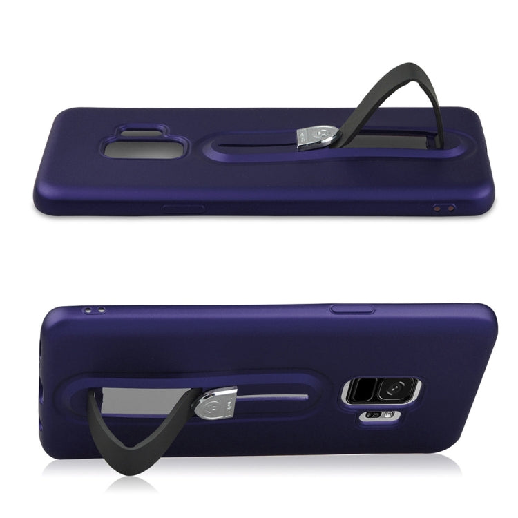 For Galaxy S9 Ultra-thin Frosted Soft TPU Protective Back Case with Holder