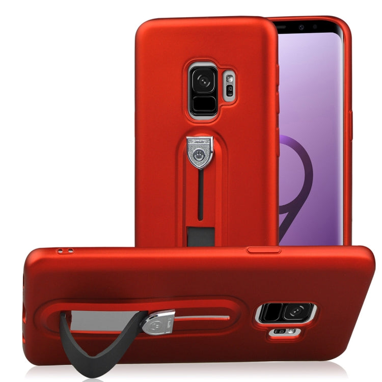 For Galaxy S9 Ultra-thin Frosted Soft TPU Protective Back Case with Holder
