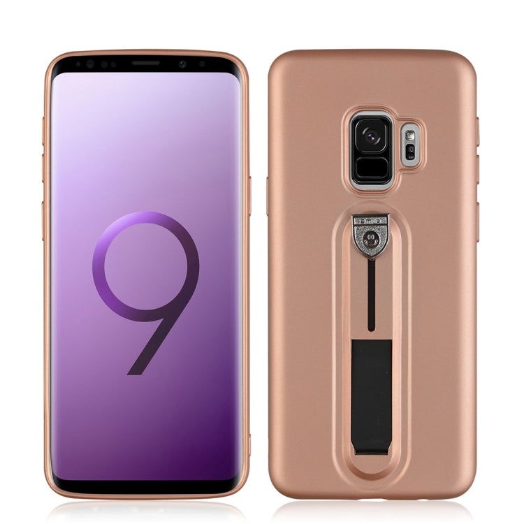 For Galaxy S9 Ultra-thin Frosted Soft TPU Protective Back Case with Holder