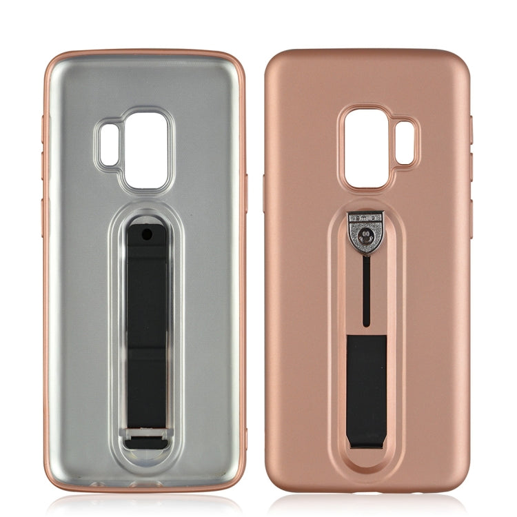For Galaxy S9 Ultra-thin Frosted Soft TPU Protective Back Case with Holder