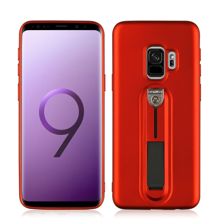 For Galaxy S9 Ultra-thin Frosted Soft TPU Protective Back Case with Holder
