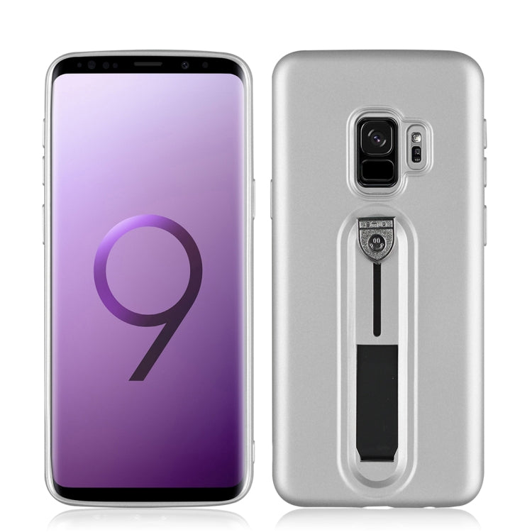 For Galaxy S9 Ultra-thin Frosted Soft TPU Protective Back Case with Holder