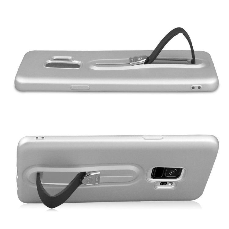 For Galaxy S9 Ultra-thin Frosted Soft TPU Protective Back Case with Holder