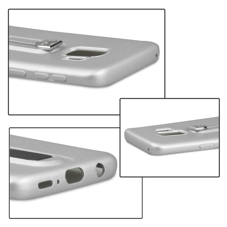 For Galaxy S9 Ultra-thin Frosted Soft TPU Protective Back Case with Holder