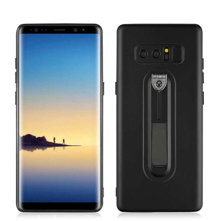 For Galaxy Note 8 Ultra-thin Frosted Soft TPU + PC Protective Back Case with Holder
