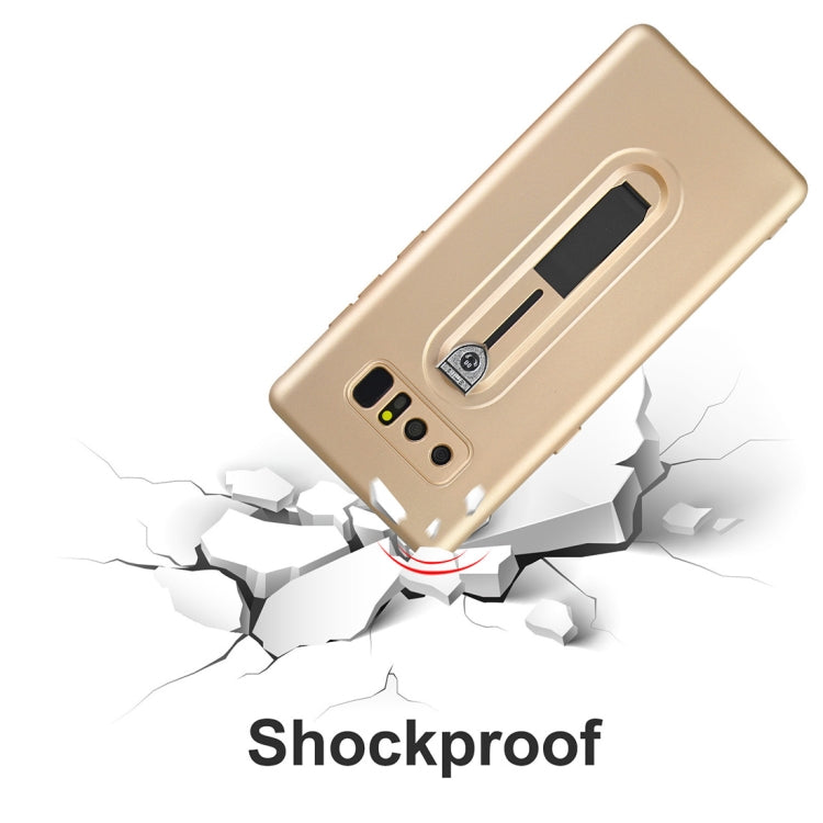 For Galaxy Note 8 Ultra-thin Frosted Soft TPU + PC Protective Back Case with Holder