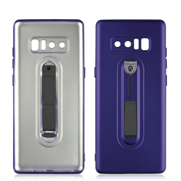 For Galaxy Note 8 Ultra-thin Frosted Soft TPU + PC Protective Back Case with Holder