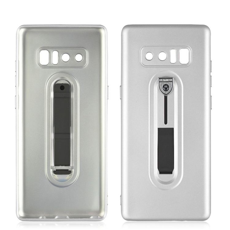 For Galaxy Note 8 Ultra-thin Frosted Soft TPU + PC Protective Back Case with Holder