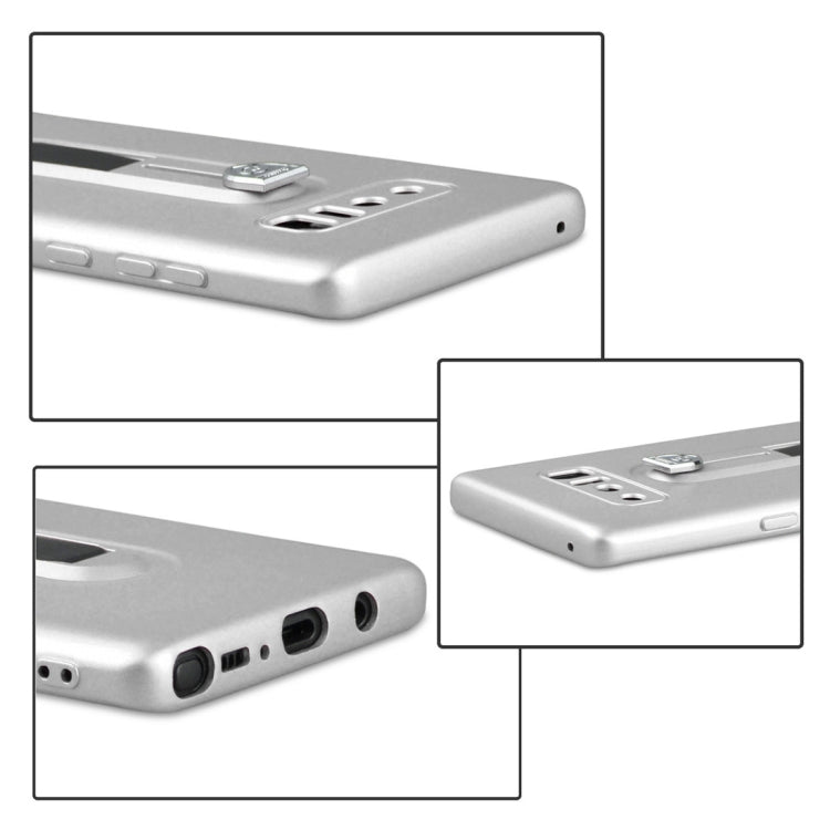 For Galaxy Note 8 Ultra-thin Frosted Soft TPU + PC Protective Back Case with Holder