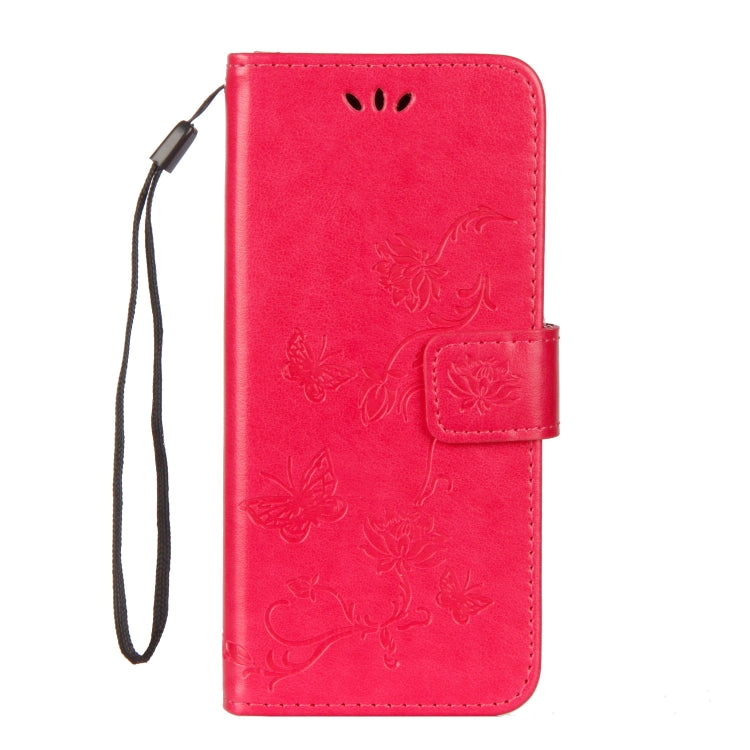 Lotus Butterfly Pattern Horizontal Flip Leather Case for Galaxy A6 (2018), with Holder & Card Slots & Wallet & Lanyard