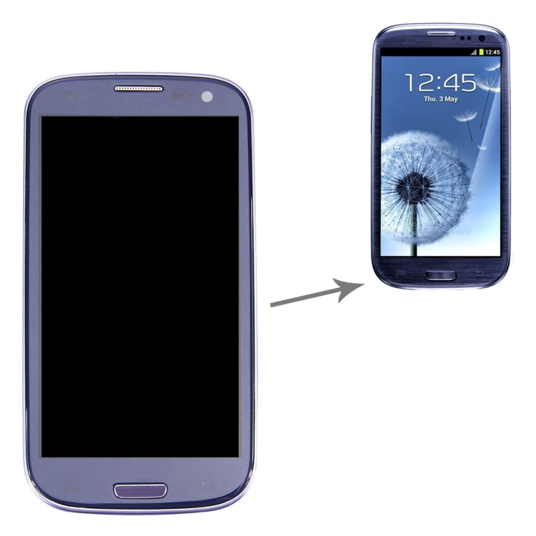 LCD Display (4.65 inch TFT) + Touch Panel with Frame for Galaxy SIII / i9300