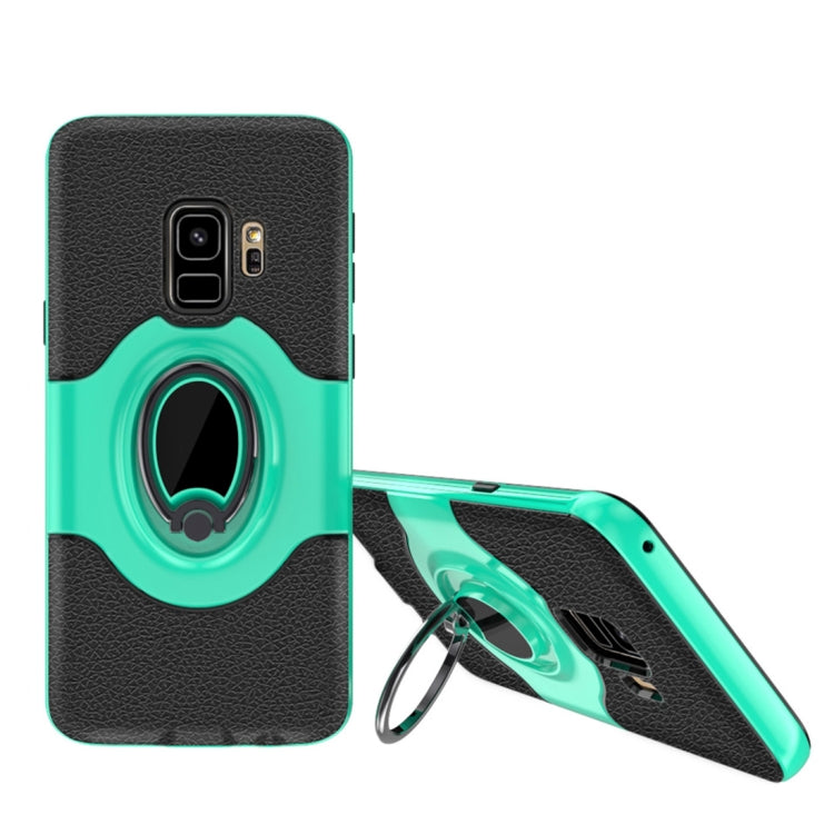 Dropproof Full Coverage Protective Case Cover for Galaxy S9, with Magnetic Rotatable Ring Holder