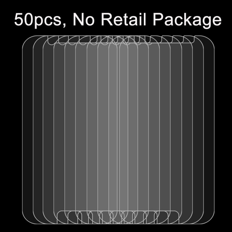 50 PCS for Galaxy A3 (2017) / A320 0.26mm 9H Surface Hardness 2.5D Explosion-proof Tempered Glass Non-full Screen Film, No Retail Package