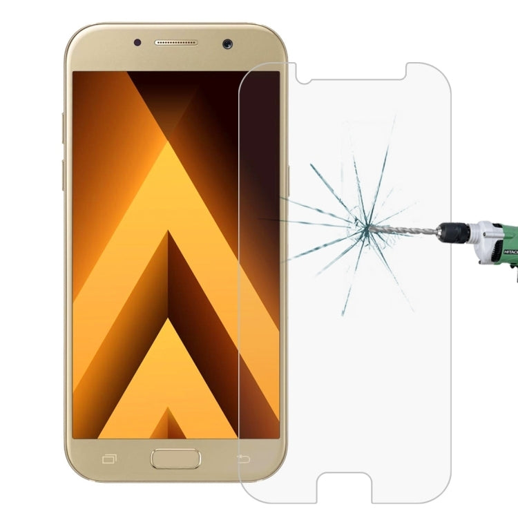50 PCS for Galaxy A7 (2017) / A720 0.26mm 9H Surface Hardness 2.5D Explosion-proof Tempered Glass Non-full Screen Film, No Retail Package