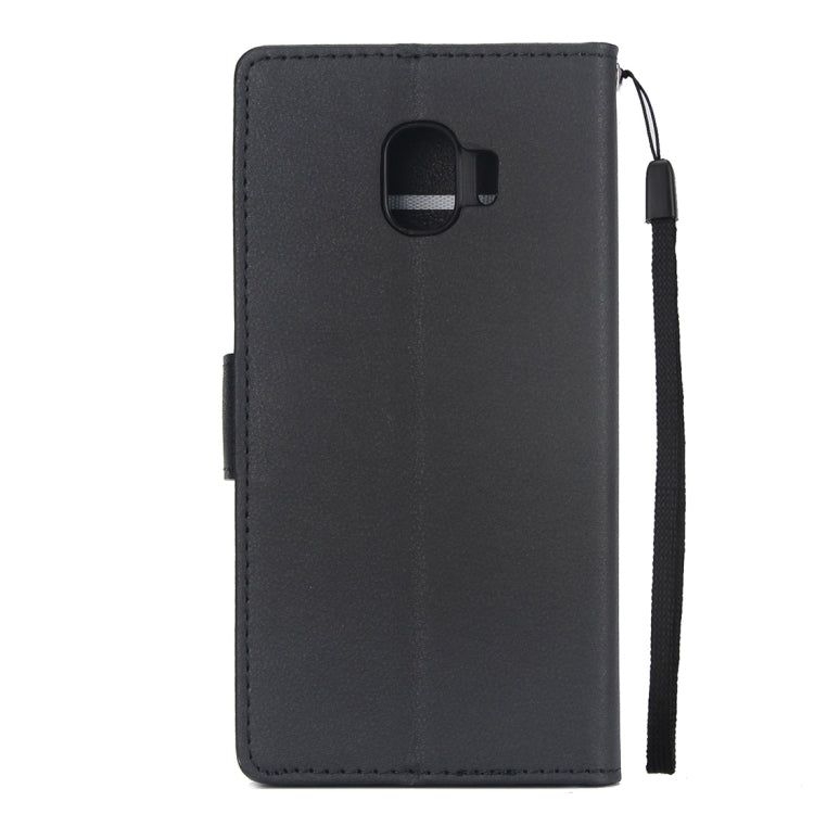 Knead Skin Texture Horizontal Flip Leather Case for Galaxy J2 Pro (2018), with Photo Frame & Holder & Card Slots & Wallet & Lanyard