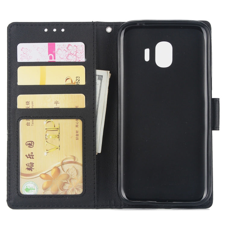 Knead Skin Texture Horizontal Flip Leather Case for Galaxy J2 Pro (2018), with Photo Frame & Holder & Card Slots & Wallet & Lanyard