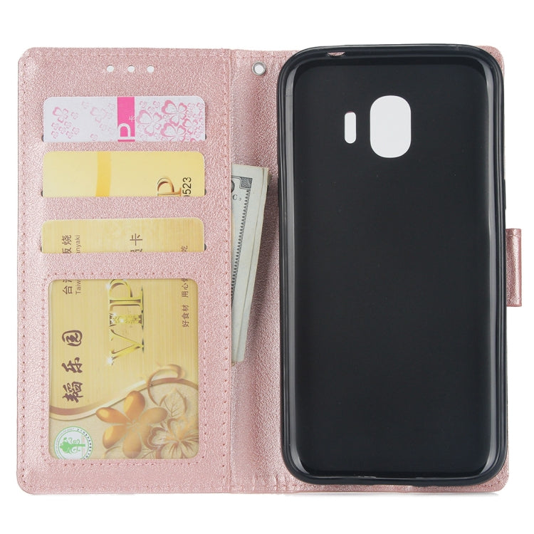 Knead Skin Texture Horizontal Flip Leather Case for Galaxy J2 Pro (2018), with Photo Frame & Holder & Card Slots & Wallet & Lanyard