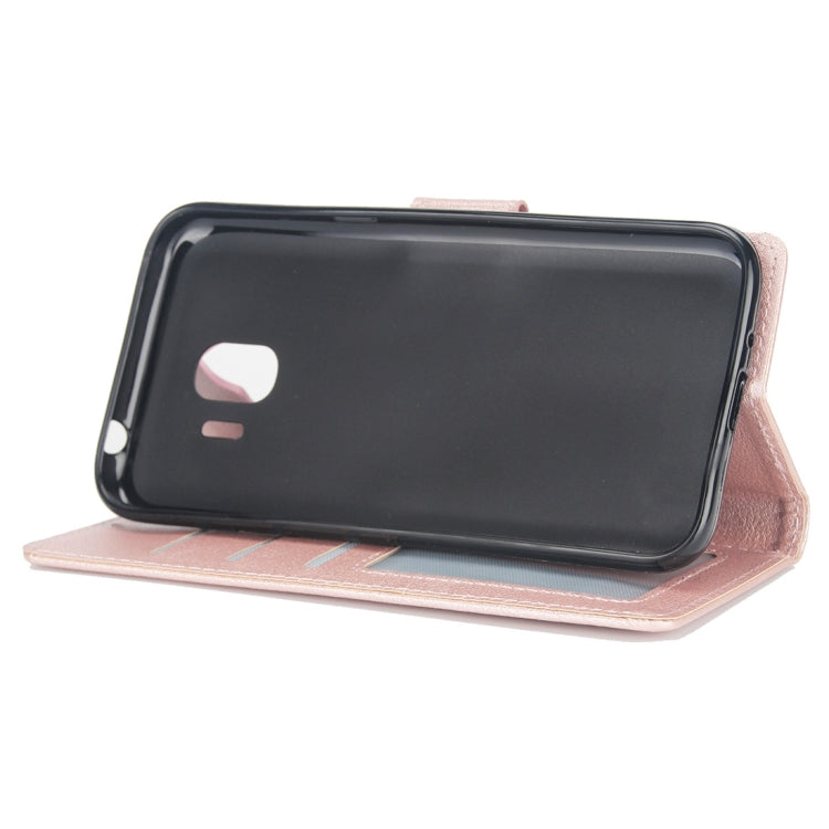 Knead Skin Texture Horizontal Flip Leather Case for Galaxy J2 Pro (2018), with Photo Frame & Holder & Card Slots & Wallet & Lanyard