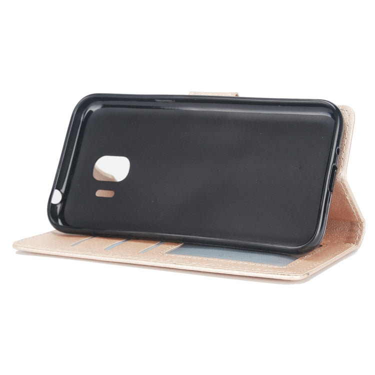 Knead Skin Texture Horizontal Flip Leather Case for Galaxy J2 Pro (2018), with Photo Frame & Holder & Card Slots & Wallet & Lanyard