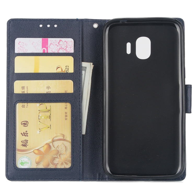 Knead Skin Texture Horizontal Flip Leather Case for Galaxy J2 Pro (2018), with Photo Frame & Holder & Card Slots & Wallet & Lanyard
