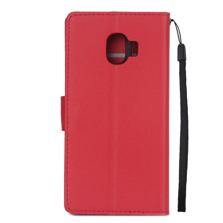 Knead Skin Texture Horizontal Flip Leather Case for Galaxy J2 Pro (2018), with Photo Frame & Holder & Card Slots & Wallet & Lanyard