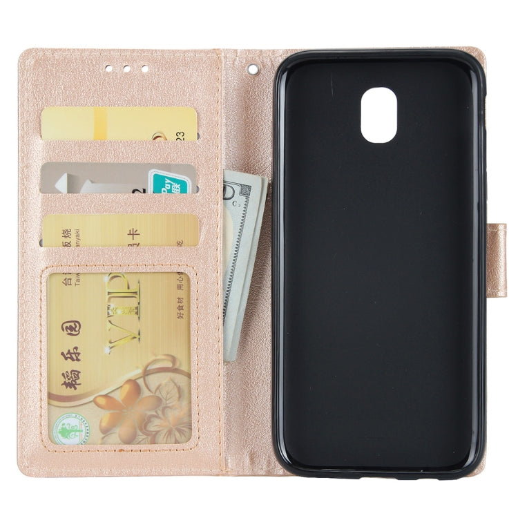 Knead Skin Texture Horizontal Flip Leather Case for Galaxy J7+, with Photo Frame & Holder & Card Slots & Wallet & Lanyard