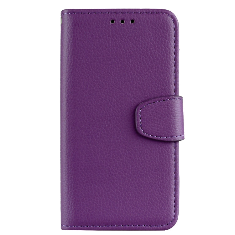 Litchi Texture Horizontal Flip Leather Case for Galaxy J6 (2018) (EU Version) , with Wallet & Holder & Card Slots & Lanyard