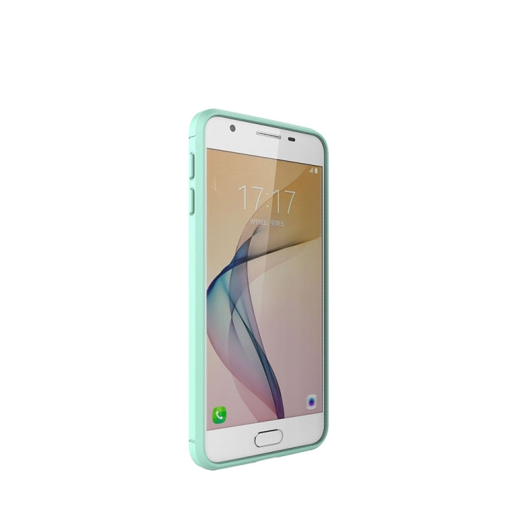 For Galaxy J5 Prime Brushed Carbon Fiber Texture Shockproof TPU Protective Cover Case